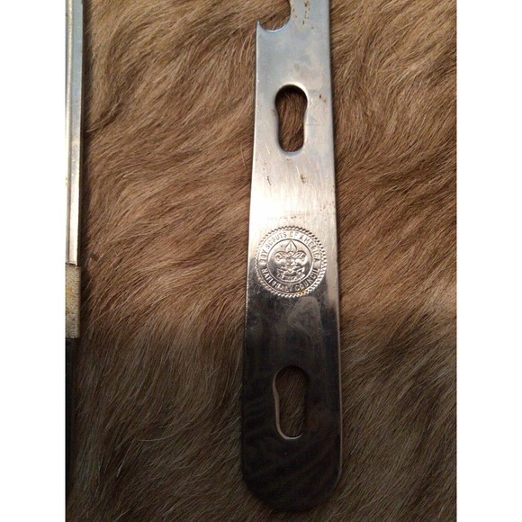 Vintage Boy Scouts of America Imperial 3 pc Silverware Utensil Set w/ Vinyl Case - Picture 8 of 9